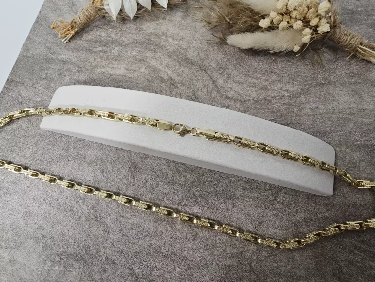 ŁAŃCUSZEK MĘSKI PRÓBY 585 WAGA 15,27 DŁ.62CM