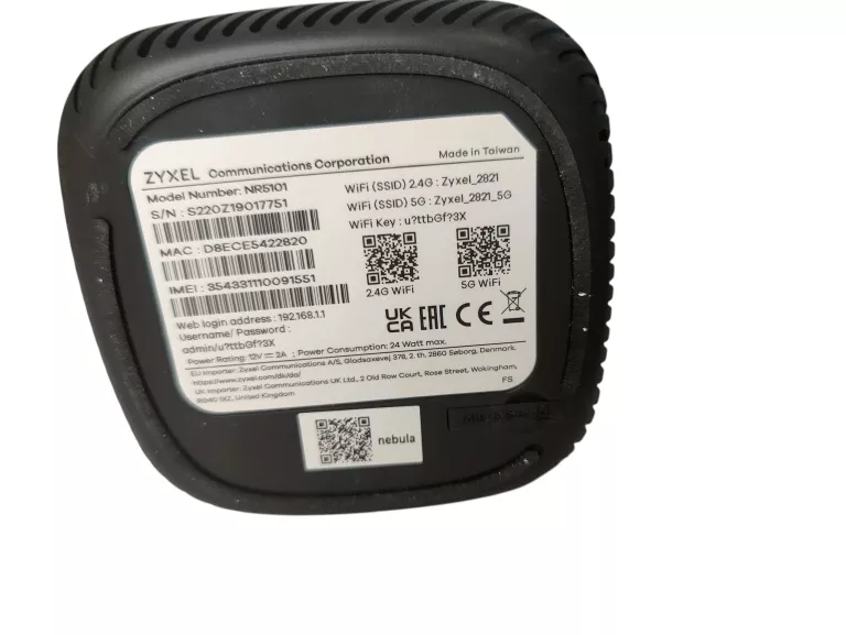 ROUTER ZYXEL NR5101 4G/LTE/5G 5 GBPS DO 64 KLIENTÓW 1775MBPS WIFI 6