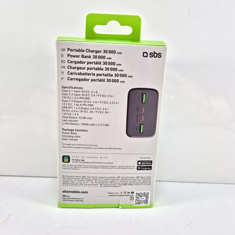 POWERBANK 30000 MAH 20 W