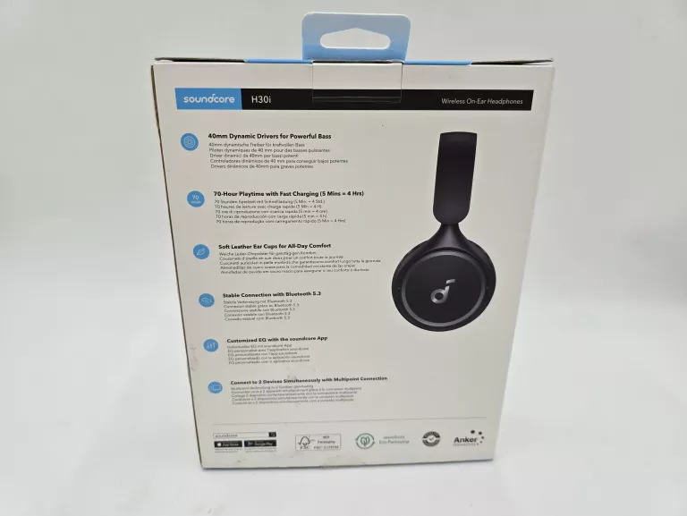 SŁUCHAWKI SOUNDCORE H30I PUDEŁKO