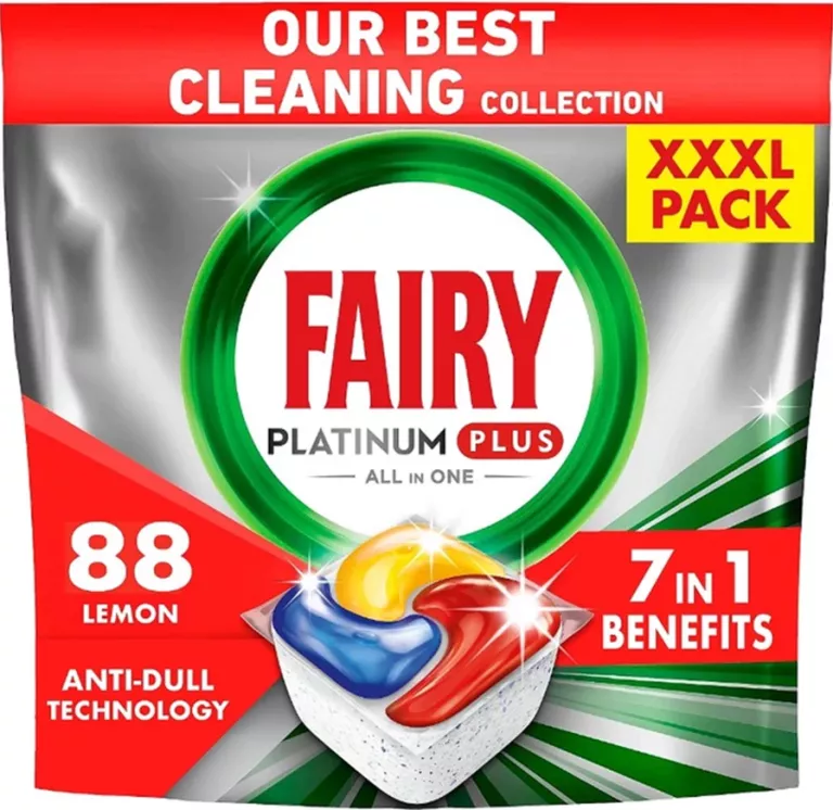 KAPSUŁKI DO ZMYWARKI FAIRY PLATINUM PLUS CYTRYNA 88 SZT
