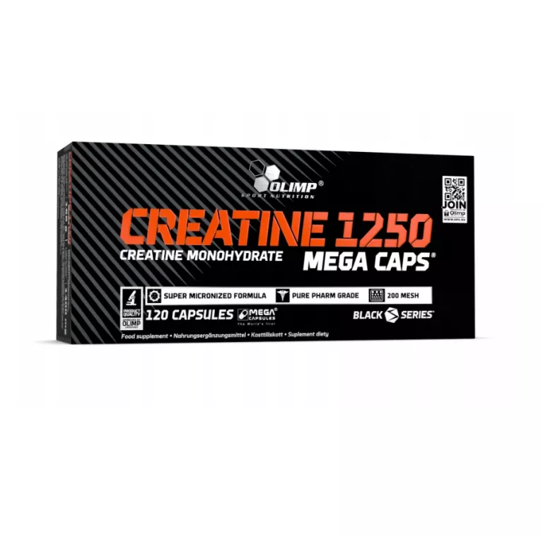 OLIMP CREATINE MEGA CAPS 120 KAPSUŁEK MONOHYDRAT KREATYNY SIŁA WYDOLNOŚĆ