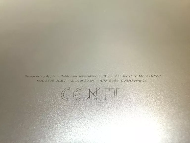 LAPTOP APPLE MACBOOK 14 PRO M4 A3112 16/512GB