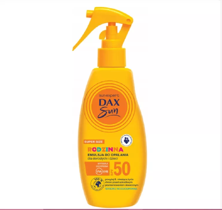 DAX SUN RODZINNA EMULSJA DO OPALANIA DLA DZIECI I DOROSŁYCH SPF50 TRIGER,