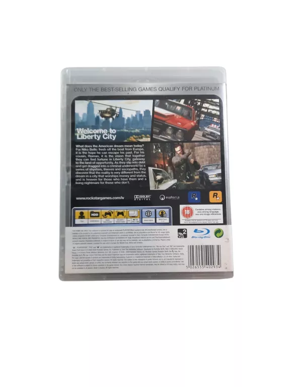 GRA NA PS3 GTA IV