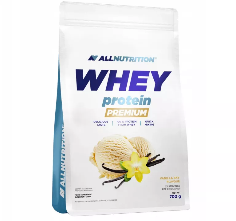 ALLNUTRITION WHEY PROTEIN PREMIUM 700G WANILIA WPC BIAŁKO MIĘŚNIE ENERGIA