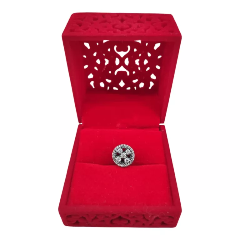 ŚLICZNY SREBRNY CHARMS DO BRANSOLETKI CYRKONIE 925 2,50G