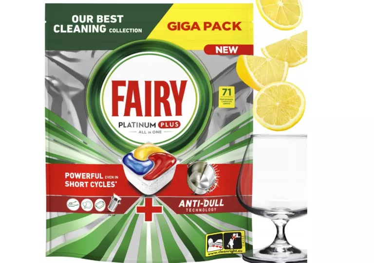 FAIRY PLATINUM PLUS ALL IN ONE TABLETKI DO ZMYWARKI CYTRYNA 71 SZT.