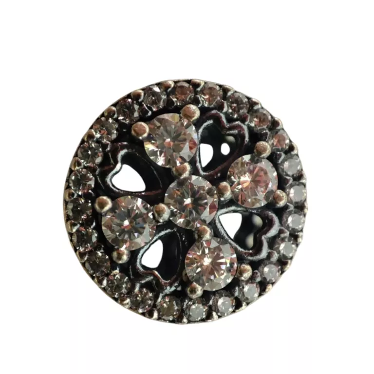 ŚLICZNY SREBRNY CHARMS DO BRANSOLETKI CYRKONIE 925 2,50G