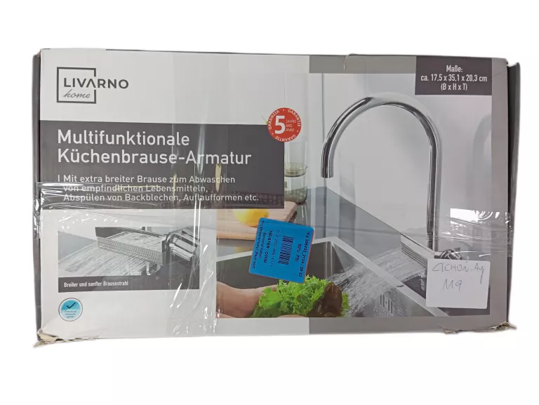 BATERIA ZLEWOZMYWAKOWA LED LIVARNO Z BOCZNYM NATRYSKIEM