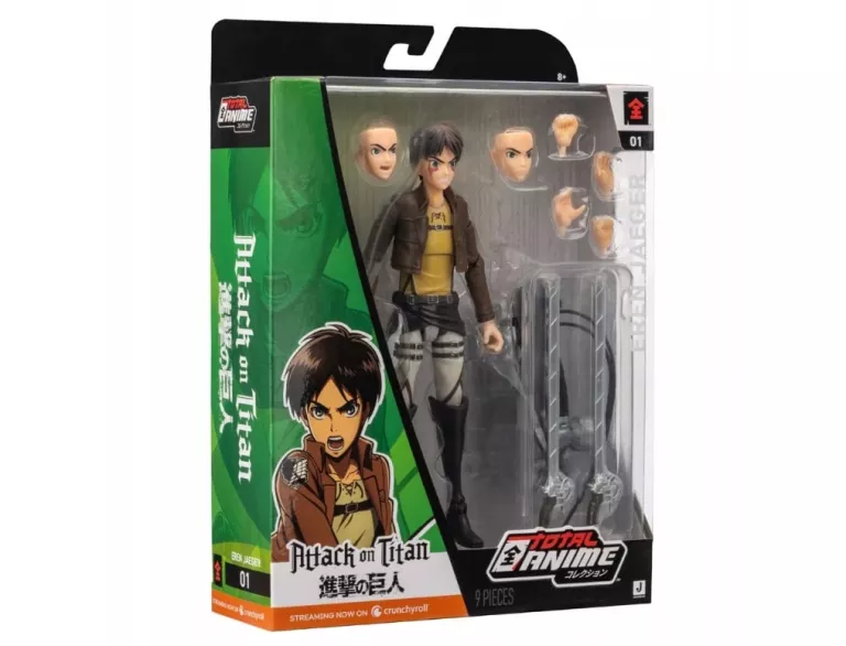 ATTACK ON TITAN TOTAL ANIME FIGURKA AKCJI EREN JAEGER 17 CM