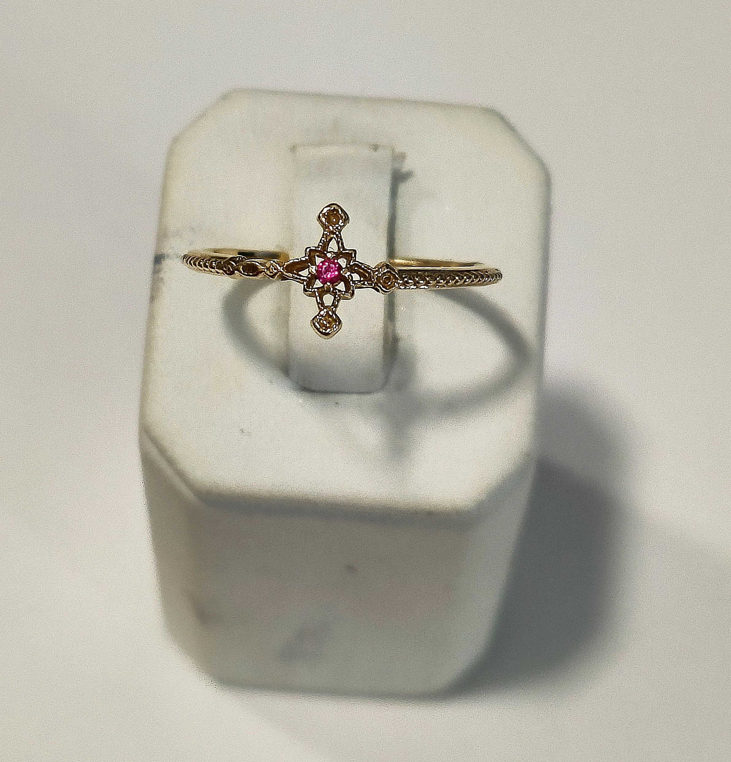 delikatny-zloty-pierscionek-z-rozowa-cyrkonia-120g-585-rozmiarsrednica-wew-mm-372-16