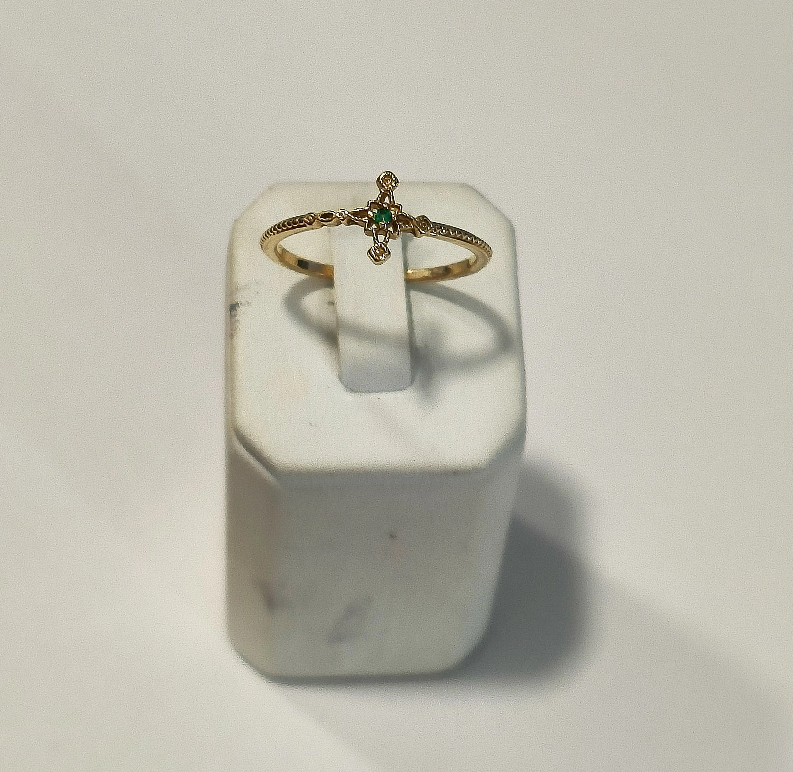 zloty-pierscionek-zielona-cyrkonia-123g-ean-gtin-5905868206586