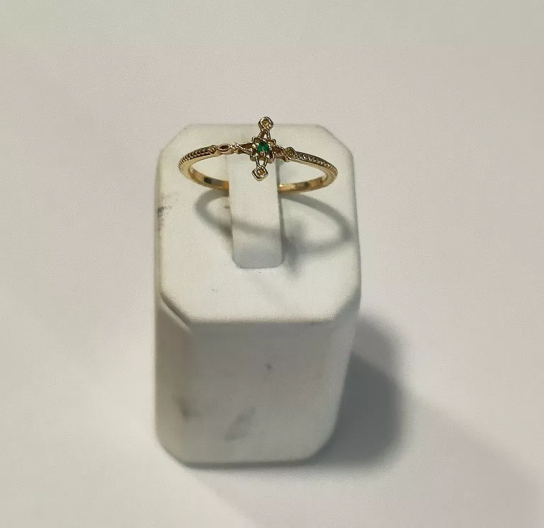 zloty-pierscionek-zielona-cyrkonia-123g-ean-gtin-5905868206586