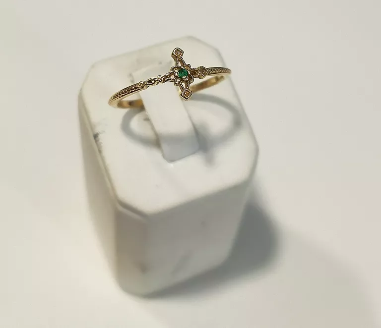 zloty-pierscionek-zielona-cyrkonia-123g-wyszynskiego-11-lukow