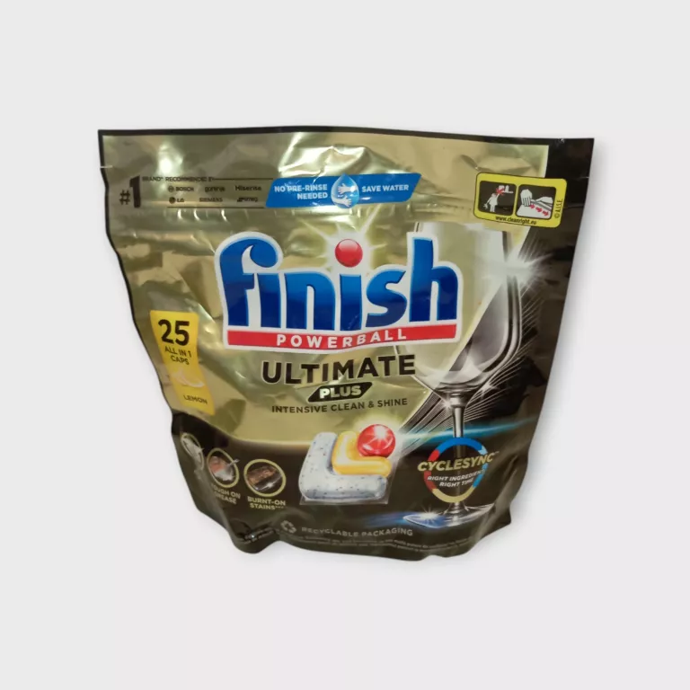 KAPSUŁKI DO ZMYWARKI FINISH ULTIMATE PLUS ALL-IN-1 LEMON 25 SZTUK