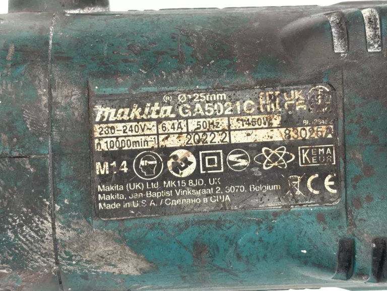 SZLIFIERKA KĄTOWA MAKITA GA5021C 125MM 1450W SJS