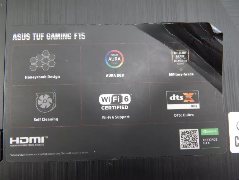 LAPTOP ASUS TUF GAMING F15 FX506L