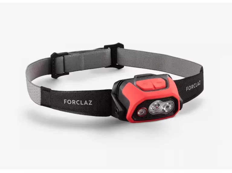 LAMPKA CZOŁÓWKA TREKKINGOWA FORCLAZ HL900 600 LUMENS CZERWONA