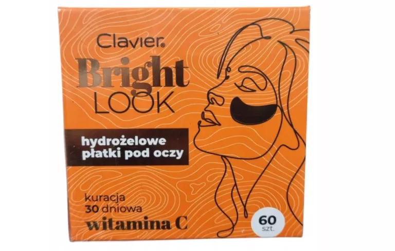 CLAVIER BRIGHT LOOK PŁATKI ŻELOWE POD OCZY Z KWASEM HIALURONOWYM 60 SZT