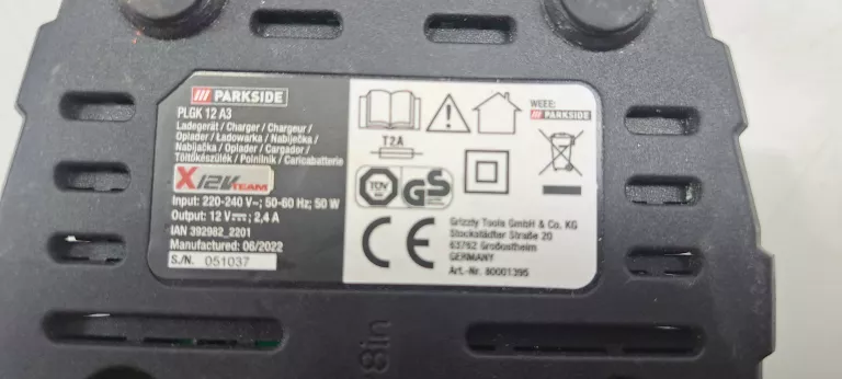 WKRĘTARKA PARKSIDE ZASILANIE AKUMULATOROWE 12 V PBSA 12 E4 + WALIZKA