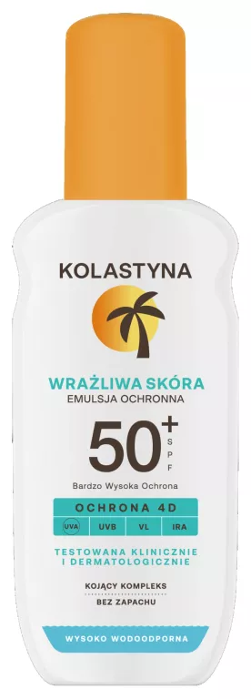 EMULSJA DO OPALANIA KOLASTYNA DO SKÓRY WRAŻLIWEJ SPF 50 150 ML