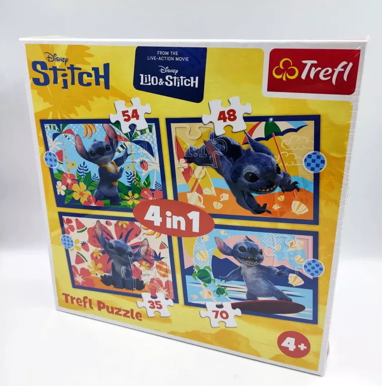 PUZZLE TREFL 4W1 207 ELEMENTÓW PUZZLE - "4W1" - WAKACJE NA HAWAJACH