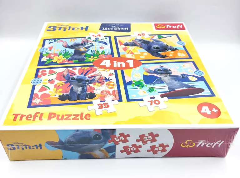 PUZZLE TREFL 4W1 207 ELEMENTÓW PUZZLE - "4W1" - WAKACJE NA HAWAJACH