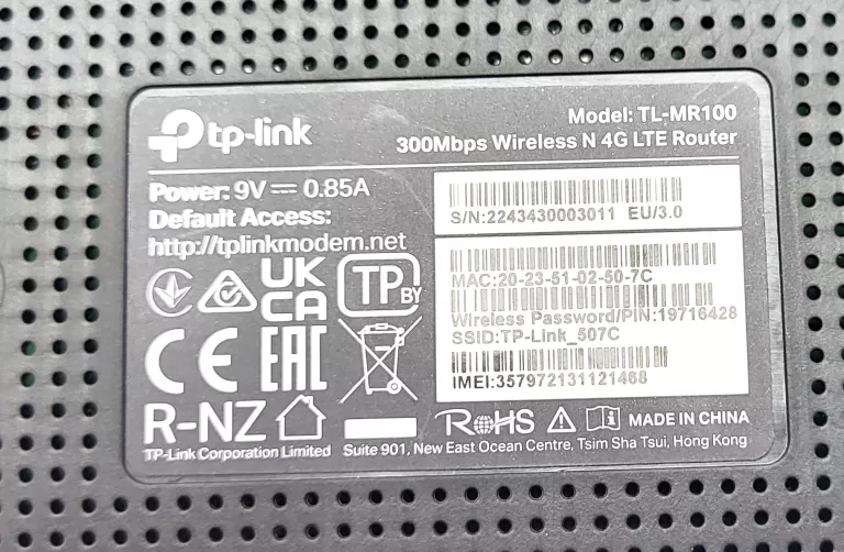 ROUTER TP-LINK TL-MR100