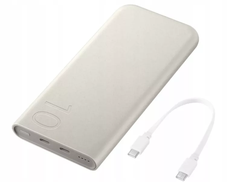 POWERBANK SAMSUNG BATTERY PACK 25W 2X USB-C, PD, DUAL PORT, 10000 MAH, BEŻ