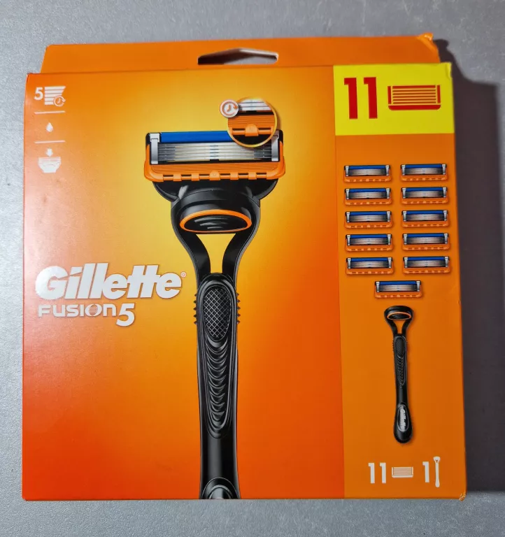 GILLETTE FUSION 5 1 MASZYNKA PLUS 11 WKŁADÓW