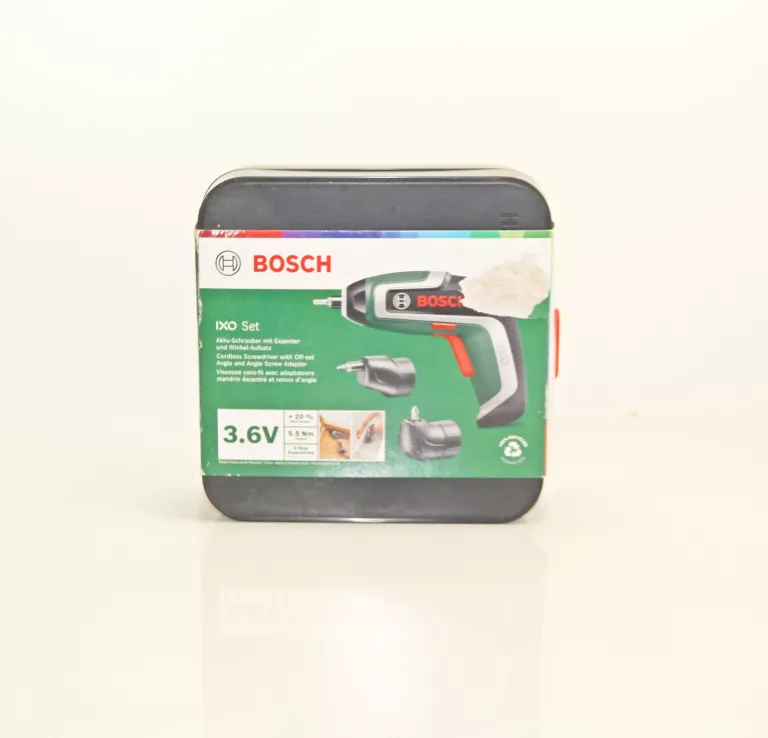 WKRĘTARKA IXO 7 BOSCH + 10 BITÓW + ADAPTER KĄTOWY