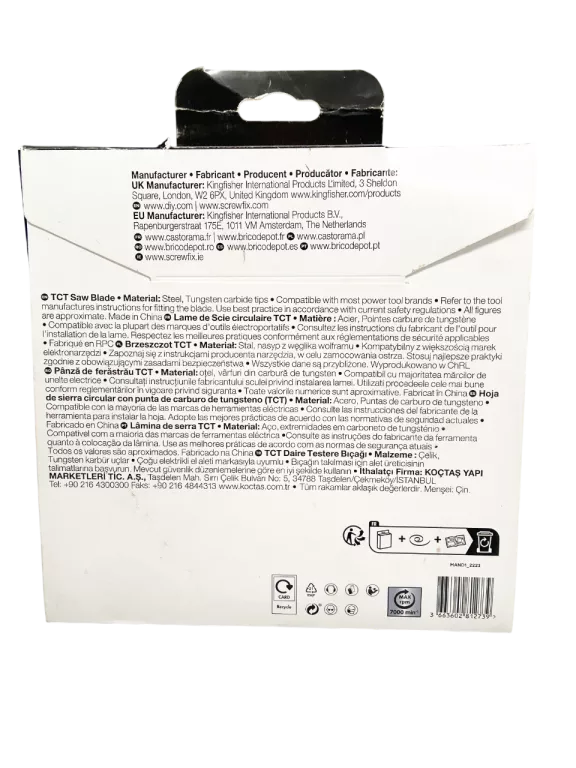 TARCZA ERBAUER Z-14361 216X30MM