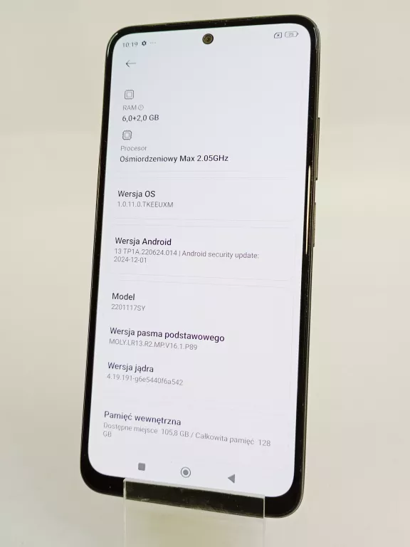 SMARTFON XIAOMI REDMI NOTE 11S 6 GB / 128 GB 4G (LTE) SZARY