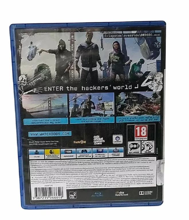 GRA WATCH DOGS 2 PS4