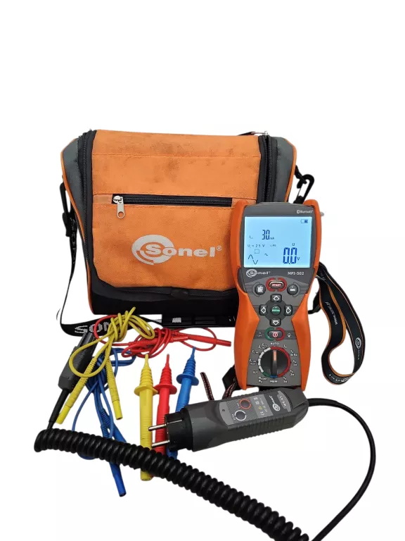 MIERNIK PARAMETRÓW INSTALACJI ELEKTRYCZNYCH MPI-502 -SONEL KOMPLET