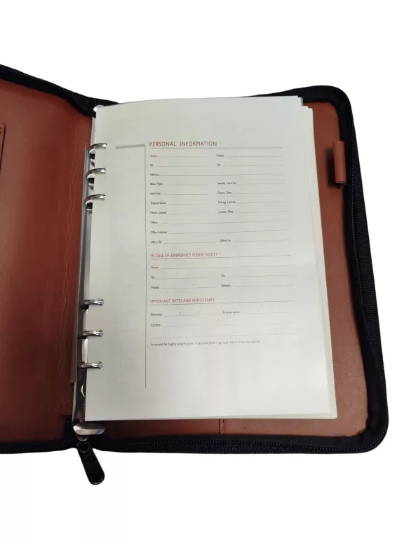 NOTES ORGANIZER AKTÓWKA A5 KURTZY Z KALKULATOREM BRĄZ