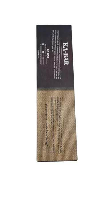 NÓŻ SURVIVALOWY KA-BAR BECKER NESSMUK - 1095 CRO-VAN - CZARNY - BK19BK