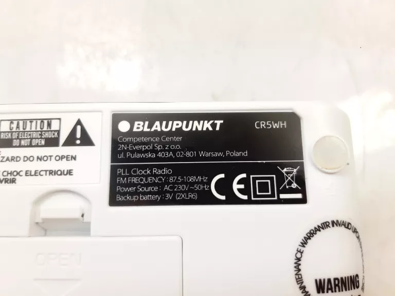 RADIO ZEGAREK BLAUPUNKT CR5WH