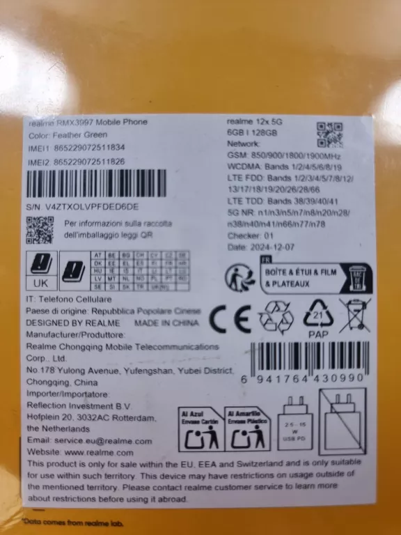 TELEFON REALME 12X 5G 6/128GB