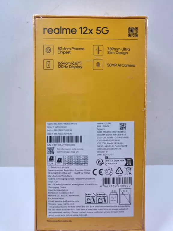 TELEFON REALME 12X 5G 6/128GB