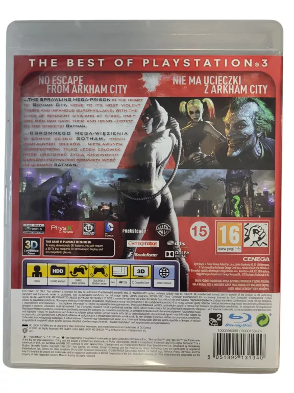 GRA PS3 BATMAN ARKHAM CITY