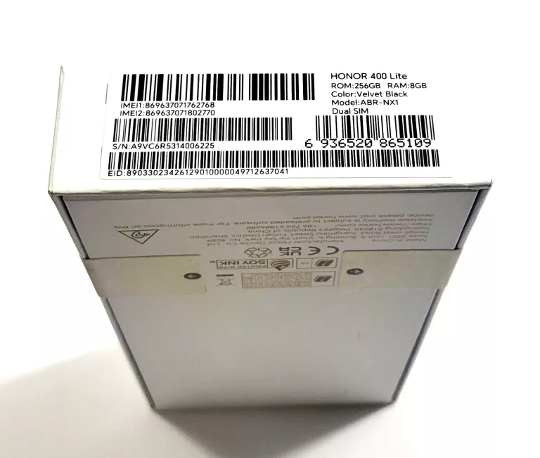 TELEFON HONOR 400 LITE 8/256GB 5G STAN FABRYCZNY