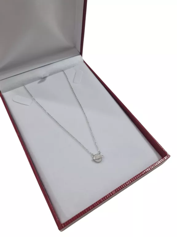 ŚLICZNY SREBRNY NASZYJNIK CELEBRYTKA 1,94G PR 925 PLANETA 44CM