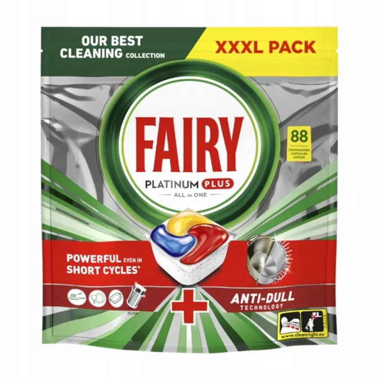 FAIRY KAPSUŁKI DO ZMYWARKI PLATINUM PLUS ALL IN ONE LEMON 88 SZT