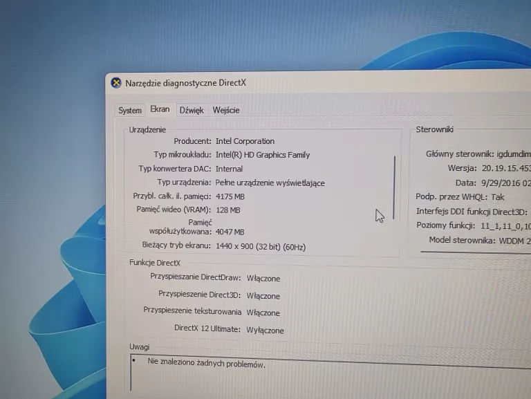 LAPTOP MACBOOK AIR 2015 A1466 13'' I5-5250U/8GB RAM/SSD 256GB/WIN11 PRO **