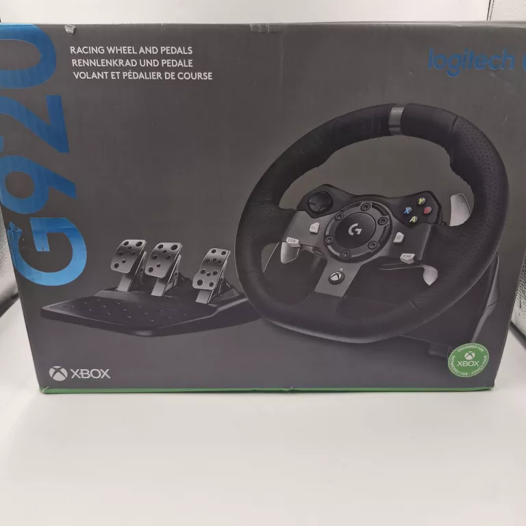 KIEROWNICA XBOX 920 LOGITECH+PEDAŁY  (PC/XBOX ONE SPRAWNA  PARAGON