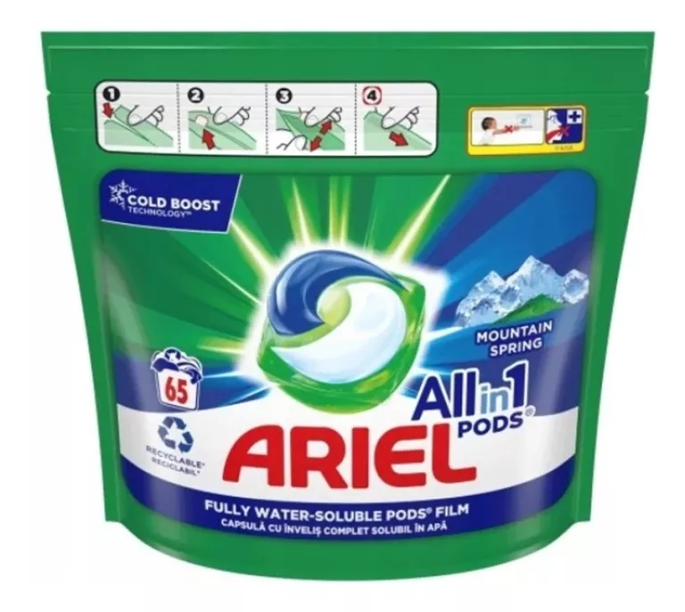 ARIEL 65 SZT 3W1 MOUNTAIN SPRING KAPSUŁKI DO PRANIA