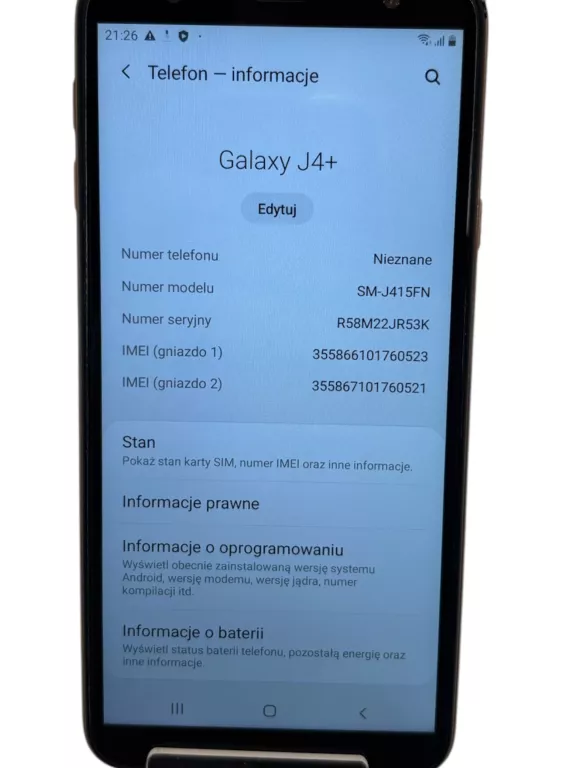 SAMSUNG GALAXY J4+ 2/32GB