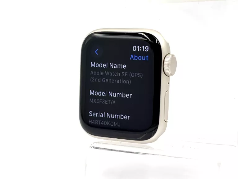 APPLE WATCH SE 2GEN 40MM GPS BAT.100% ALUMINIUM KSIĘŻYCOWY